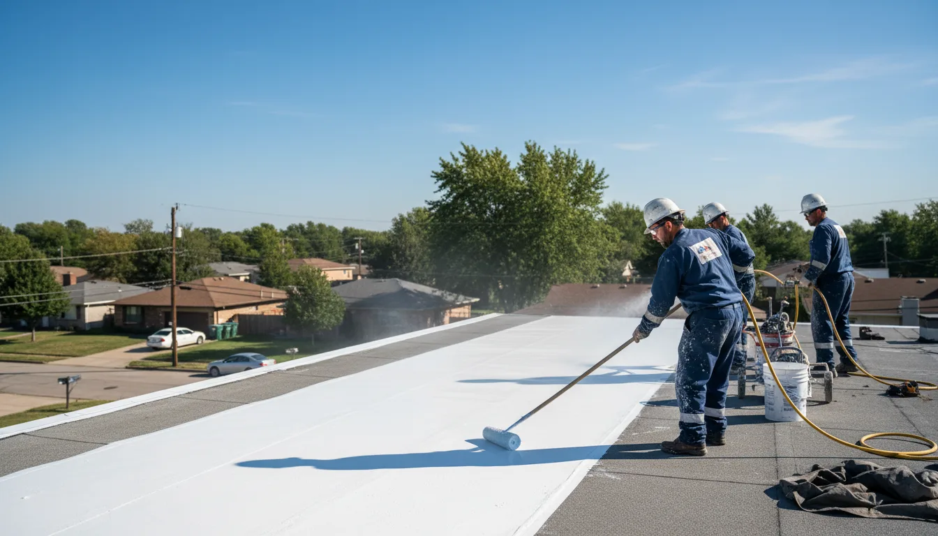 Commercial roof coating in Calhoun City, MS near me